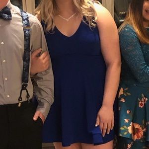 royal blue homecoming dress